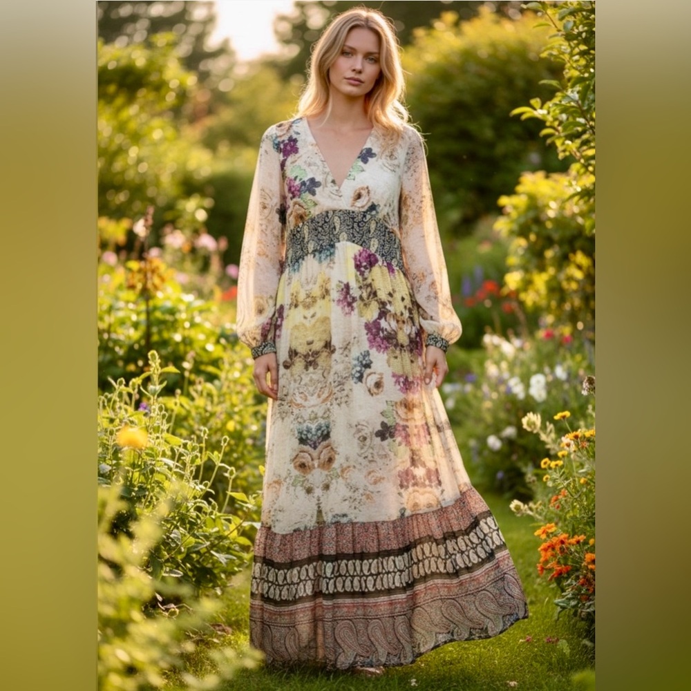 Sundance Boho Adair Floral Maxi Dress – Mint Condition!